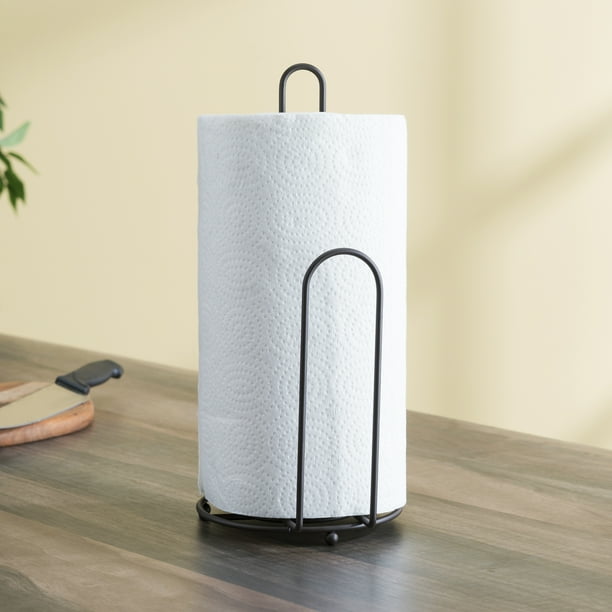 Home Basics Free Standing Paper Towel Holder with EasyTear Arm, Bronze