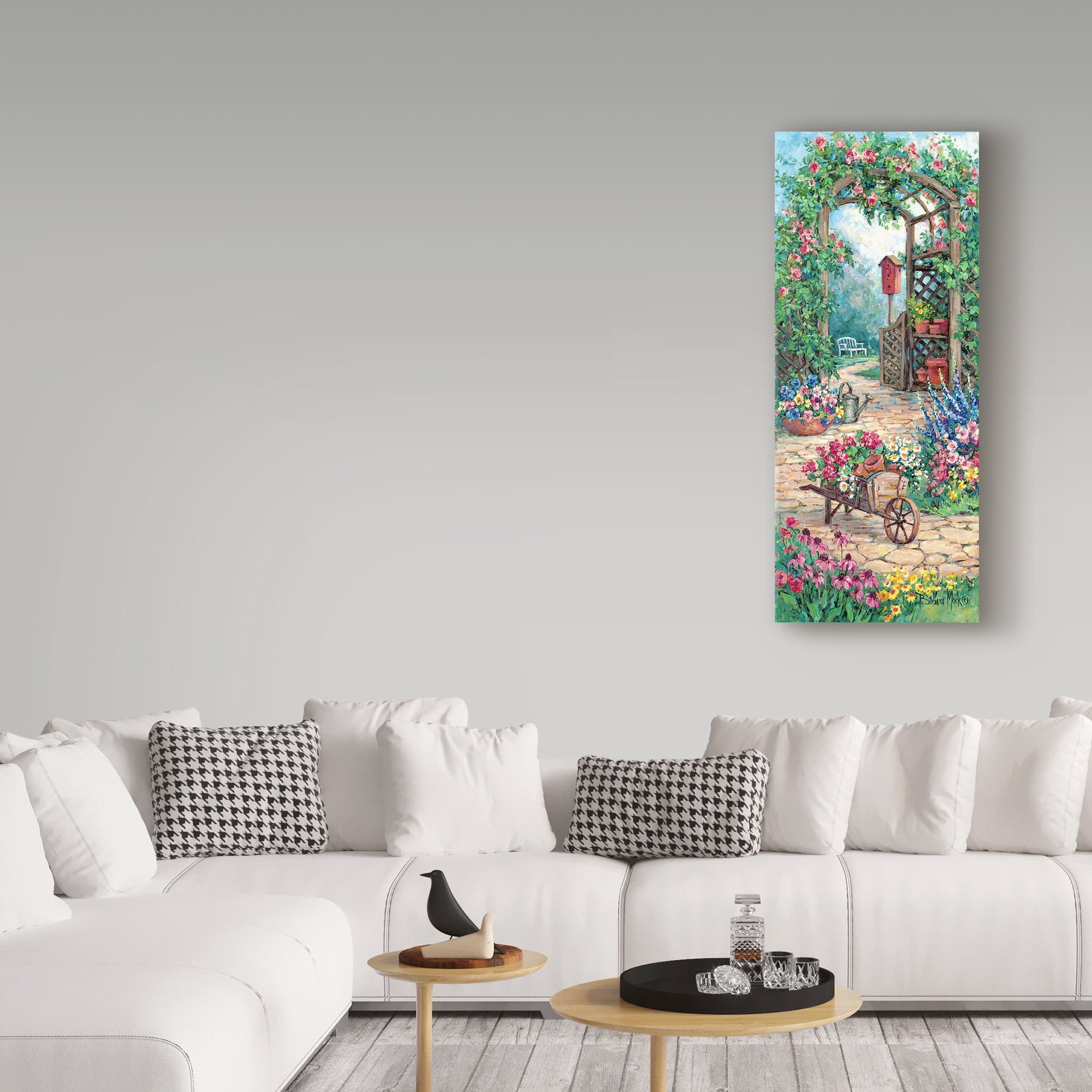 Trademark Fine Art 'Garden Harmony' Canvas Art by Barbara Mock
