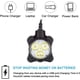 thumbnail image 3 of Juego de 2 luces de bicicleta recargables, luces LED delanteras y traseras para bicicleta, 4 opciones de modo de iluminación, batería de litio de 650 mAh, faro para bicicleta, IPX4 resistente al agua,, 3 of 5