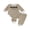 Style 17, variant on Loicainy Infant Baby Boy Fall Clothes Set 3 6 12 18 Months Waffle Letter Embroidery Long Sleeve Romper and Pants Outfits