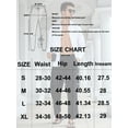 thumbnail image 4 of YOUJIOU Men's Cotton Linen Loose Pants Casual Drawstring Elastic Waist Beach Trousers, S, 4 of 6