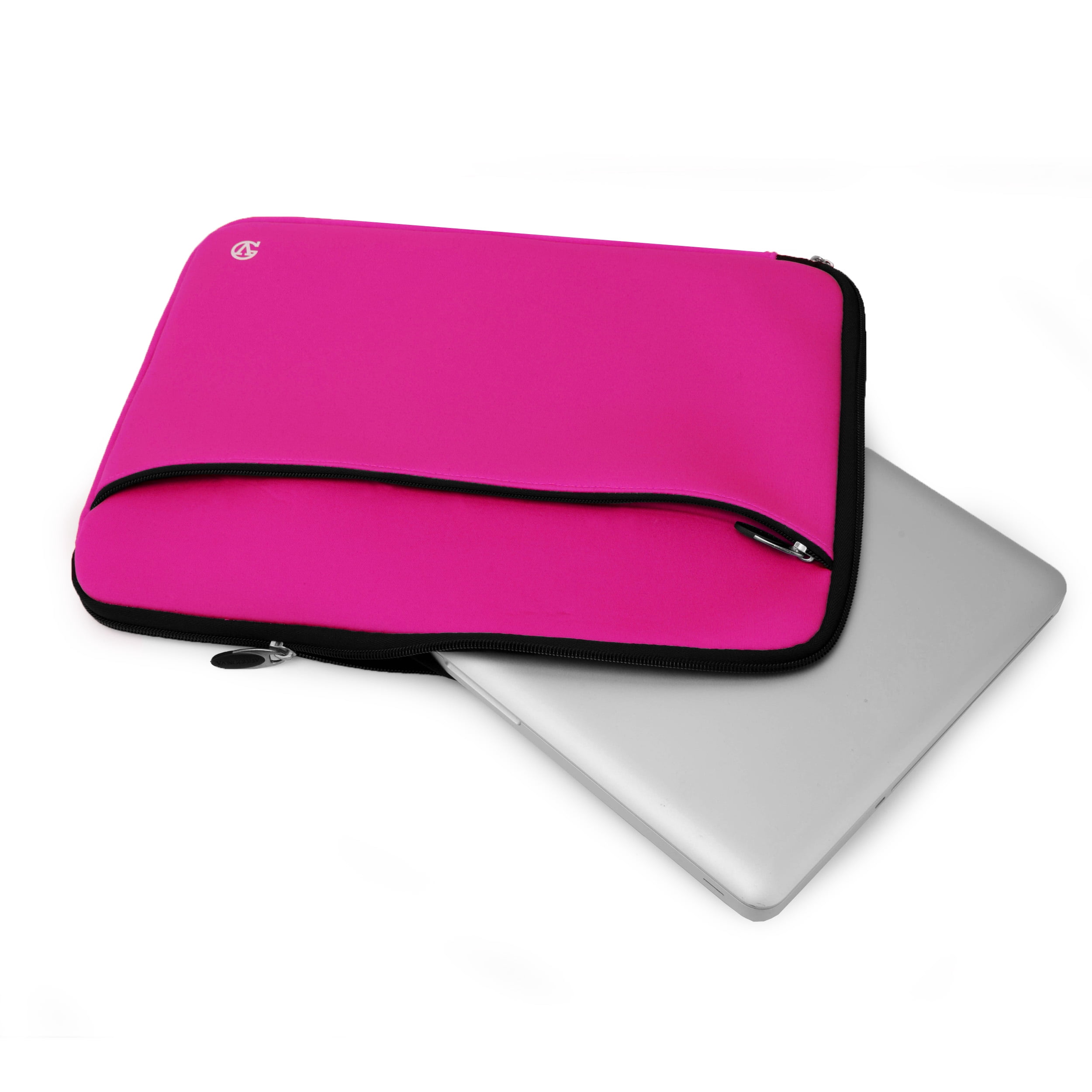 Vangoddy 15.6 Inch Laptop Sleeve Case, Water-Resistant Neoprene Notebook Bag with Zipper and Front Pocket, Fits 15.4-15.6 in Laptops