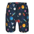 thumbnail image 3 of Salouo Space Cartoon Pattern Swim Trunks for Men,Men's Hawaiian Bathing Suit Swimsuits Quick Dry Swimming Board Shorts Beach Shorts with Pockets-X-Large, 3 of 6