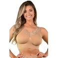 thumbnail image 2 of Women's Rhonda Shear 9217 Lace Trim Longline Ahh Bra (PINK M), 2 of 4