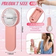 thumbnail image 3 of 12-Piece Pink Mini Handheld Fan and 24 oz Plastic Tumbler Set with Lids and Straws, 3 of 6