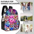 thumbnail image 5 of Kirby Star Allies Poster Clear Backpack 17 Inch Transparent Bag Laptop Daypack Large Capacity Clear Through Backpack Travel Bag, 5 of 8
