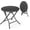 Black, variant on WoofPaw Patio Metal Folding Side Table, Portable Small Outdoor Folding Round Table, Perfect for Indoor and Outdoor Spaces Like Balconies, Backyards, Porches, and Patios.White(1 Pack)
