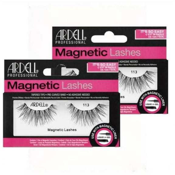 Ardell False Eyelashes 1 Pair - Magnetic Lashes Style #113( PACK OF 2 )
