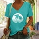 thumbnail image 2 of Camiseta sin mangas con cuello en V y estampado informal elegante para mujer OAVQHLG3B Store  lin121212, 2 of 5