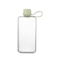 thumbnail image 1 of Ididg Botella De Agua Plana Frasco De Viaje Portátil 13.5 Oz Sin Bpa Tritan Botellas De Agua Cuadradas A Prueba De Fugas Botella De Agua Delgada Para Bolso De Viaje Bolsillo Deportes Fitness (Verde 13, 1 of 5