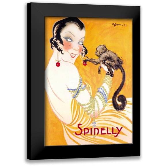 Gesmar, Charles 11x14 Black Modern Framed Museum Art Print Titled - Spinelly, 1922