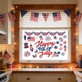 thumbnail image 6 of Happy 4th Of July Window Clings, Patriotic Pyrotechnics & USA Flag, Reusable Removable 4th July Decals, Patriotic Decor for Independence Day, Memorial Day & Home Glass, 6 of 6