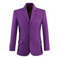 thumbnail image 3 of Boys Suits 5 Pieces Fit Pants Purple Outfit Formal Suit for Wedding Jacket Vest Pants Collared Dress Shirt and Tie, 3 of 6