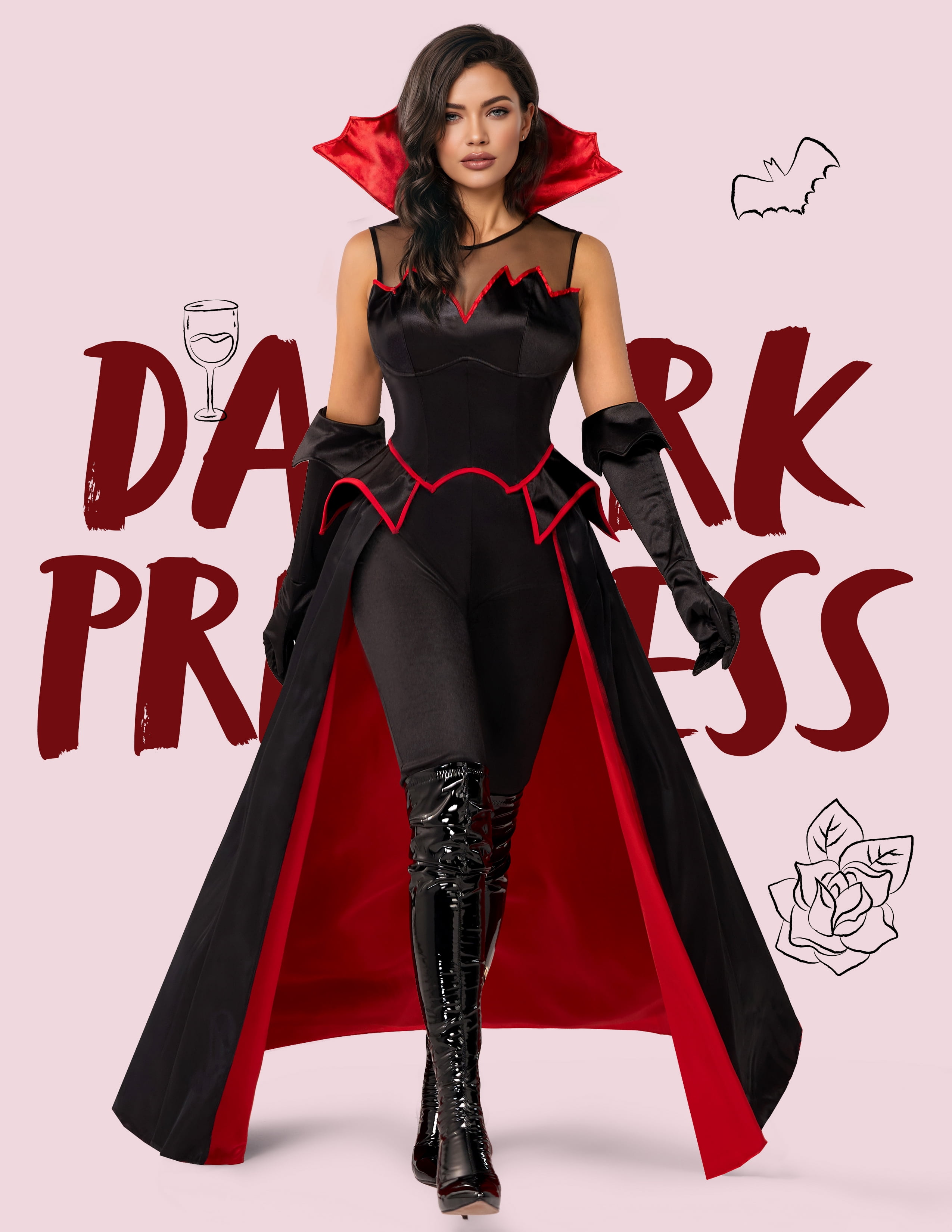 Vampir Halloween Kostüm Damen Gothic Kleid Mittelalter Kleidung Prinzessin Dress Ausgefallene Dia Los Muertos Hexen Wikinger Große Frauen Nonnen Teufel Zombie Braut Women'S Cosplay Costume Witch Vampir Halloween Kostüm Damen Gothic Kleid Mittelalter Kleidung Prinzessin Dress Ausgefallene Dia Los Muertos Hexen Wikinger Große Frauen Nonnen Teufel Zombie Braut Women'S Cosplay Costume Witch