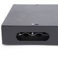 thumbnail image 3 of Optical Fiber Terminal Box 24 Core 24 Port Fiber Patch Panel SC Connector Wall Mounted User Cableand Connector Black, 3 of 8