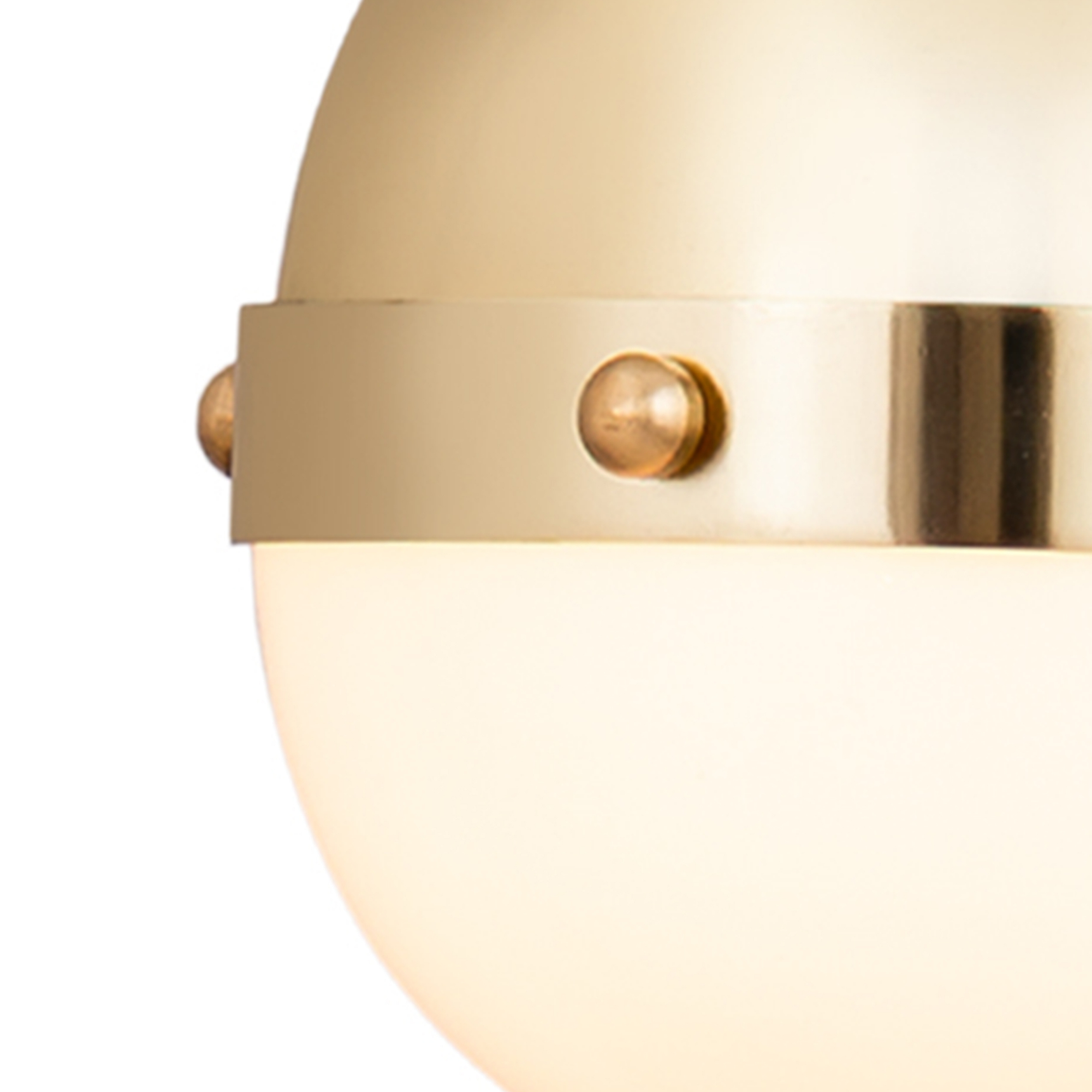 Atlas Lighting and Home 1-Light Satin Brass Hanging Mini Pendant Ceiling Light Fixture with Orb