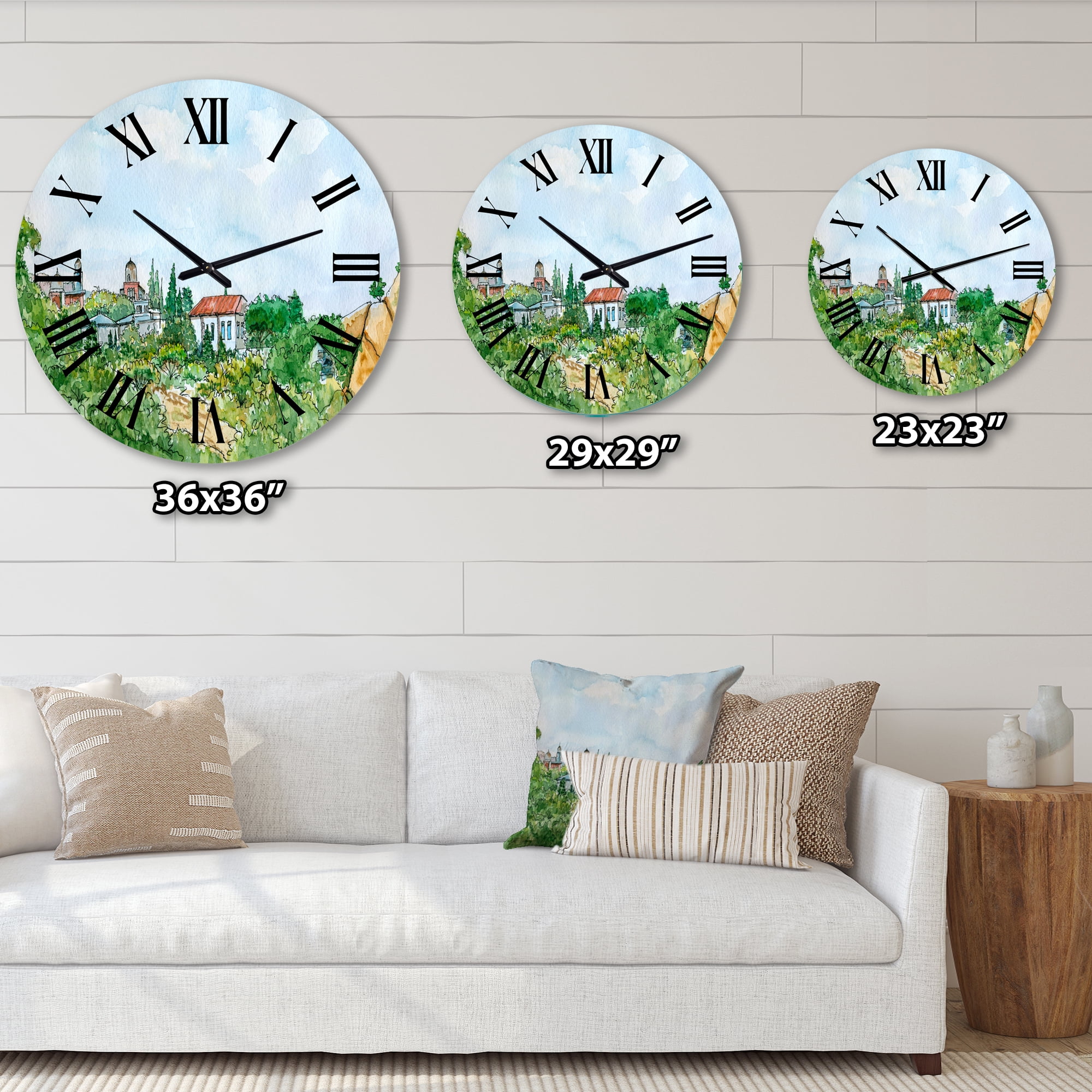 Designart 1 in Quartz Traditional Wall Clock