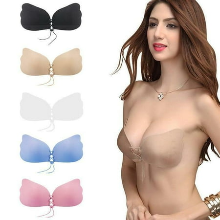 

Silicone Push Up Bra Women Backless Cup Size Underwear Self-Adhesive Colors Girls Strapless 4 Bra 4