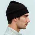 thumbnail image 4 of 12-Pack Men's 100% Acrylic Beanie, Solid Black, One Size, 4 of 4