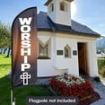 thumbnail image 4 of QSUM Religion Themed Swooper Flag, 11 FT Worship Signs Featehr Flag , Religion Advertising Feather Flag Banner for Church(Flagpole NOT Included), 4 of 4