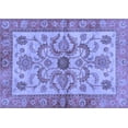 thumbnail image 1 of Ahgly Company Machine Washable Indoor Rectangle Abstract Blue Modern Area Rugs, 7' x 10', 1 of 4