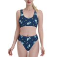 thumbnail image 2 of Picia Space Dinosaur Women's High Waisted Bikini Scoop Neck Swimsuit Two Pieces Bathing Suit-XX-Large, 2 of 8