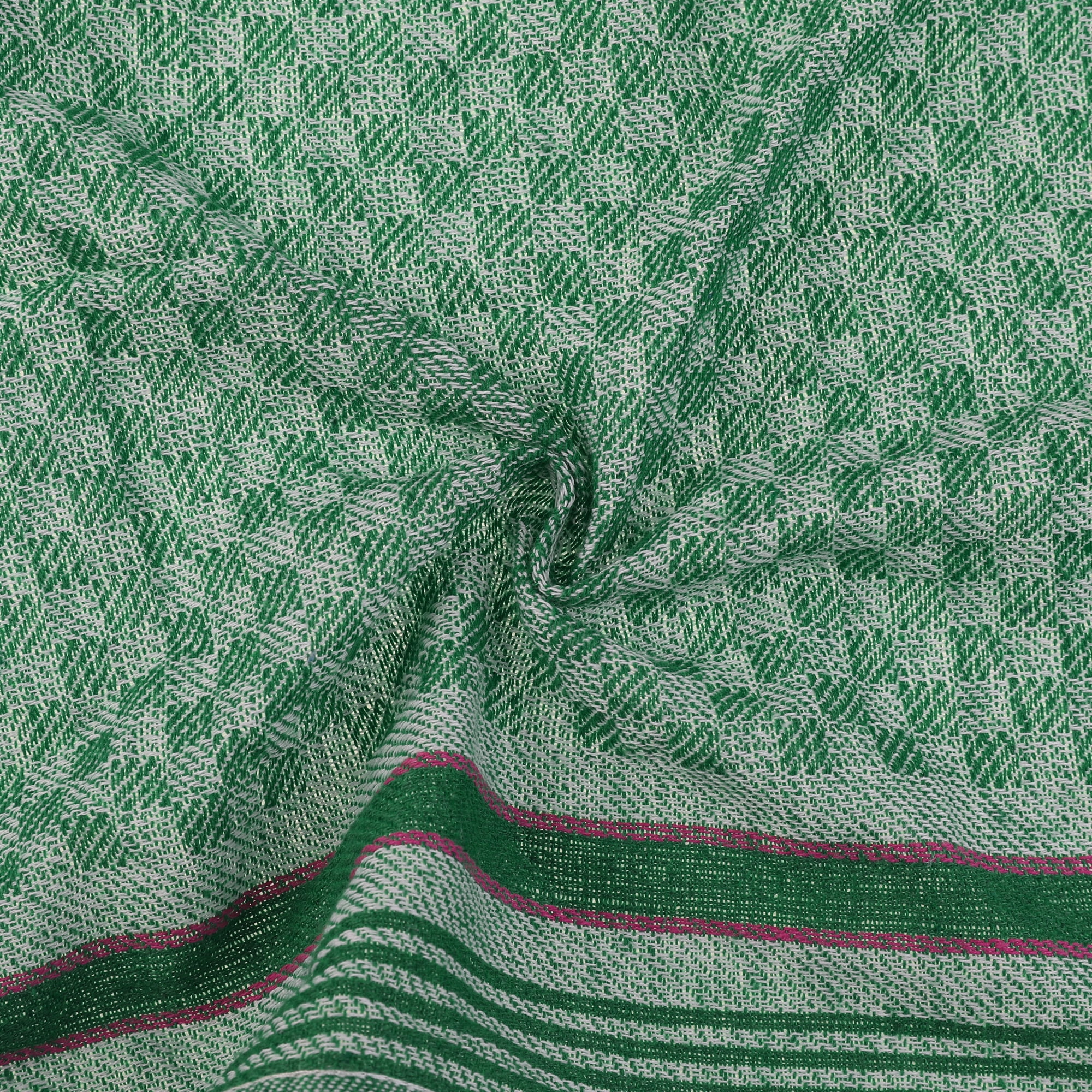 Unique Bargains Cotton Soft Waffle Weave Kitchen Dishcloths 15" x 25" Green 12 Pack
