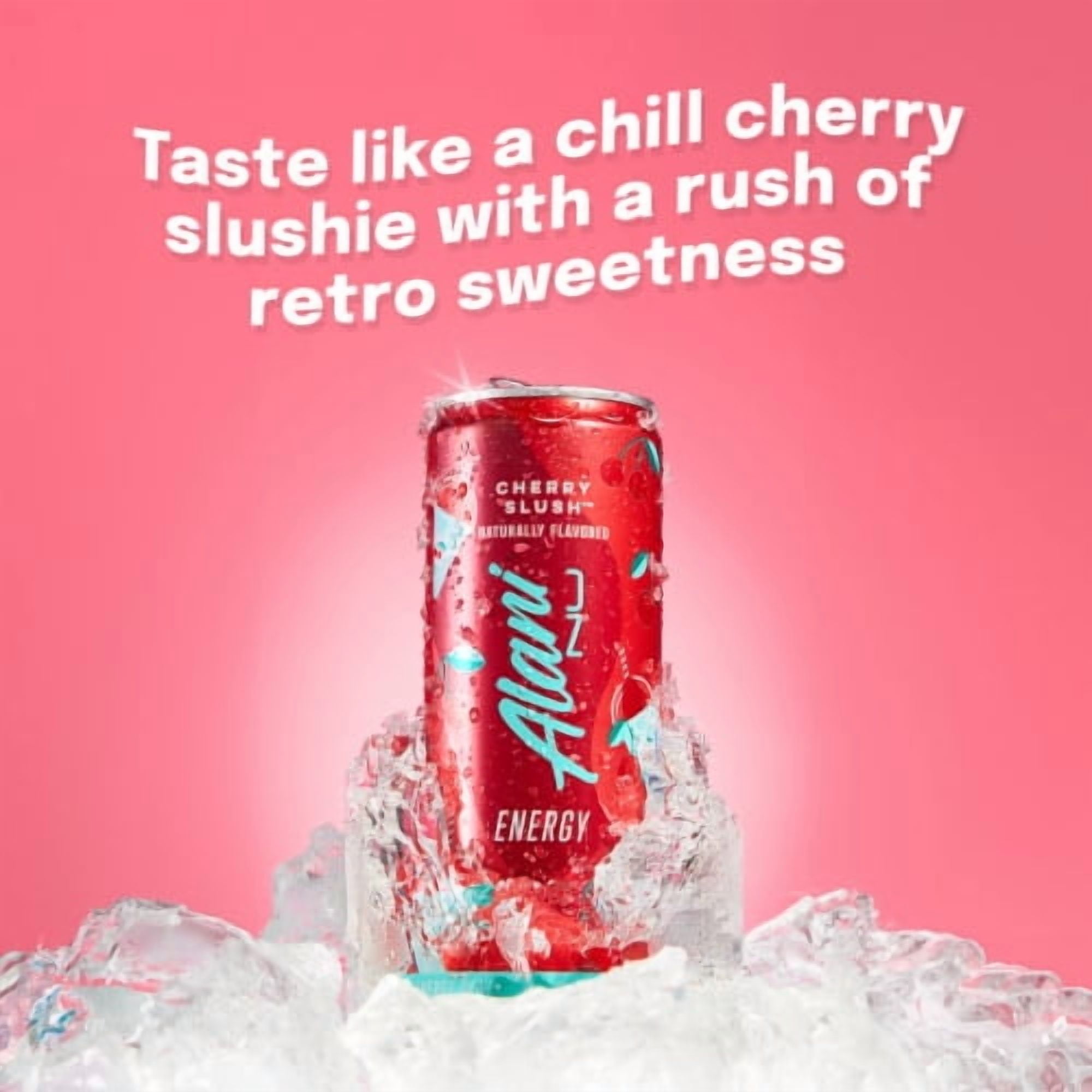 Alani NU Cherry Slush Energy Drink Multipack Cans 6 pk / 12 fl oz - Pack of 2