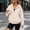 Khaki, variant on Cocoon Women'S Tops Navy Ribbed Cuffs Hooded Outerwear Jackets Casual Long Sleeve Regular Outerwear Jackets Tops,L