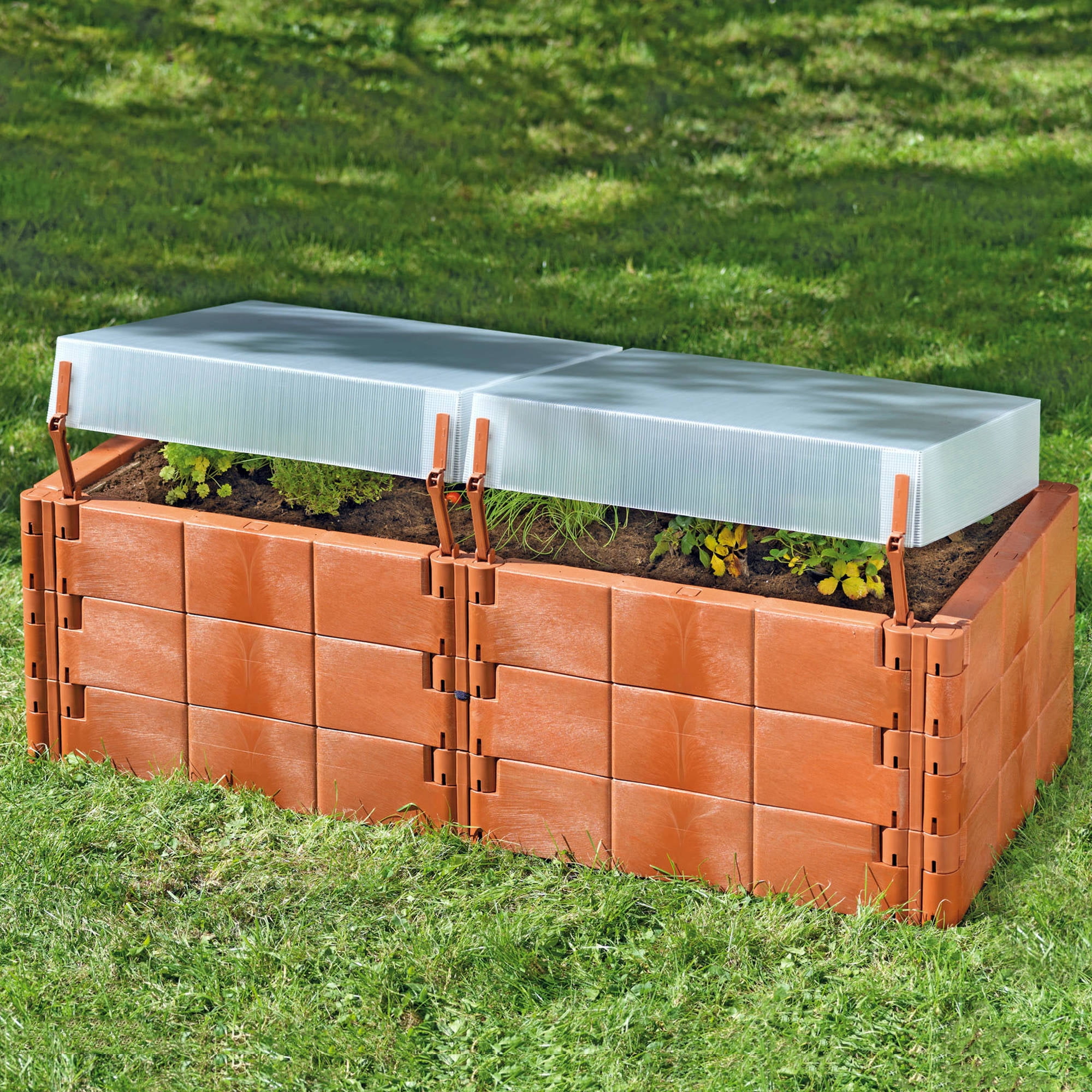 Exaco Twin Box Raised Garden Bed - Walmart.com - Walmart.com