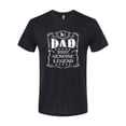 thumbnail image 2 of Wild Bobby, No. 1 Dad Genuine Legend Father's Day Mens Premium Tri Blend Tee, True Black, XX-Large, 2 of 6