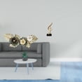 thumbnail image 2 of Escultura Nórdica De Metal Para Pared Con Flores, Hojas Y Notas Musicales, Adorno Creativo De Mesa Para Comedor, Escritorio, Decoración Del Hogar, Regalo, 2 of 8