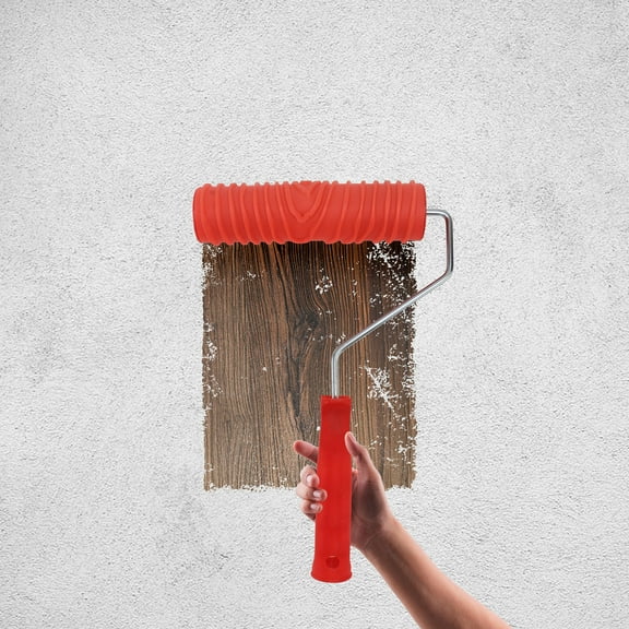 7 -inch Wall Decoration Painting Roller Grain Decorative Red