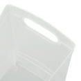 thumbnail image 2 of Mainstays 12 Qt Clear Plastic Storage Bin Organizer with Carrying Handles, Narrow Rectangular Utility Container for Pantry, Closet, Cabinet and Shelf Storage, 2 of 14