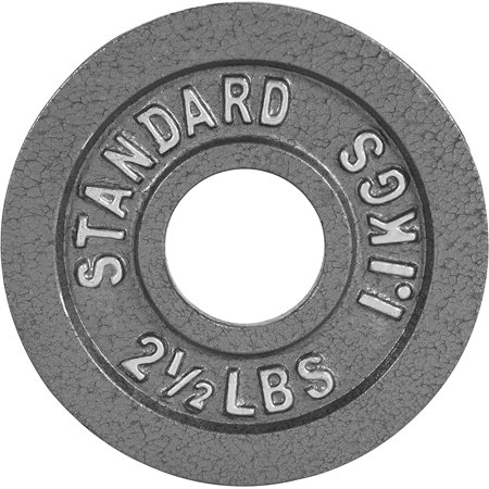 WF Athletic Supply Traditional/Classic 2-Inch Hole Solid Cast Iron Olympic Barbell Weight Plates - Great for Strength Training, Weightlifting, Bodybuilding & Powerlifting, Multiple Choices Available