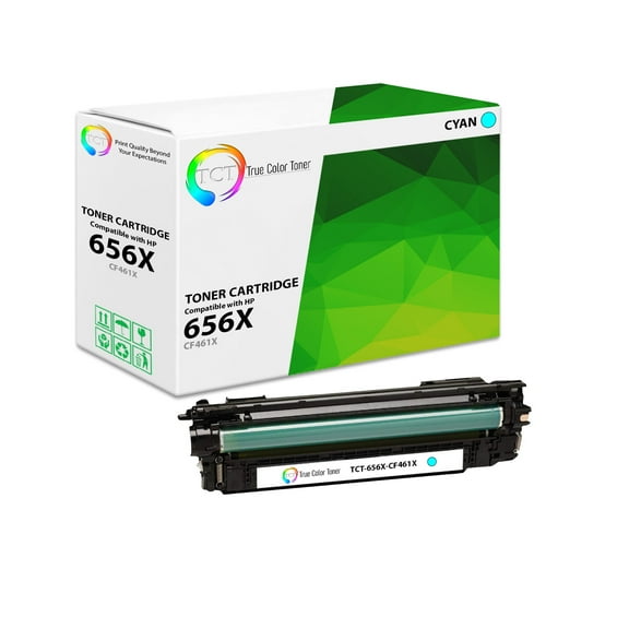 TCT 656X Cyan Toner Cartridge - Premium Compatible Replacement for 656X CF461X High Yield