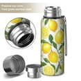 thumbnail image 2 of 20 Oz Lemon Coffee Tumbler Double Wall Insulated Stainless Steel Water Bottle | Metal Reusable Thermoses Flask with Cup Cap | Leak & Sweat Proof with Anti-Dust Lid, 2 of 7