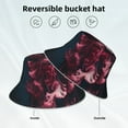 thumbnail image 2 of KLL Mesmerizing Pink Jellyfish Bucket Hat for Women Men Packable Travel Beach Sun Hat Outdoor Rave Accessories Reflective Fisherman Cap, 2 of 7