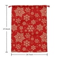 thumbnail image 2 of Christmas Sack – 28" X 20" Canvas Gift Bag with Drawstring, Full Print Polyester Santa Sack, Durable Reusable Xmas Gift Bag for Holiday, Party & Storage, 2 of 5