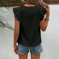 thumbnail image 6 of ORT Womens Summer Tank Tops Eyelet Embroidery Shirts Sleeveless Casual Beach Vacation Clothes Business Casual Dressy Blouses(Z3-Black,XXL), 6 of 6