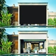 thumbnail image 2 of Superjoe 8x8 ft Crank Operated Outdoor Roller Shade Patio Cordless Blinds 95% Block,Black, 2 of 9
