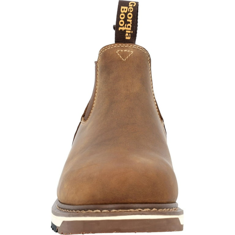 Georgia Boot Leather AMP LT Wedge Work Romeo, Soft Toe, Size  display picture 1