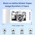thumbnail image 2 of Papel adhesivo Phomemo T02/M02X/M02L, 50 mm x 3,5 m, 3 rollos, 2 of 6