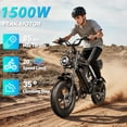 thumbnail image 4 of YVY Electric Bike for Adults,750W Max 28Mph,48V 25AH,65 Miles Electric Bicycle,16"Fat Tire Disc Brakes E-Mountain Bike, 4 of 7