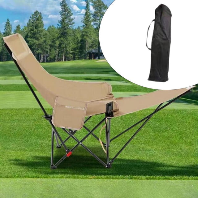 Silla de salón plegable para acampar 4 equipos ángulo ajustable para caminar el césped afuera Caqui