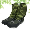 thumbnail image 4 of Dytern Winter,1 Pair Snow Gaiters Lightweight Waterproof Ankle Gaiters for Outdoor Hiking Walking Climbing (Dark Green), 4 of 10