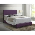 thumbnail image 2 of Maklaine Modern Durable Faux Leather Upholstered Full Bed in Purple, 2 of 2