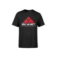 thumbnail image 2 of SkyNet Cyberdyne Systems Terminator-Inspired Cotton T-Shirt - Black with Red Geometric Design, S to 5XL, Machine Washable, Casual Wear for Spring & Summer, Outdoor Activities, 100% Cotton, 2 of 6