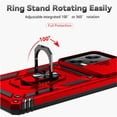 thumbnail image 3 of Estuche GANGXUN para Xiaomi Redmi Note 12 Pro 5G, soporte giratorio 360°, estilo mecánico y magnético, 3 of 5