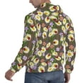 thumbnail image 6 of Naloa Ladybugs And Flowers On A Wooden Men's Casual Hooded Collar Drawstring Hoodies Pullover Sweatshirts Casual Long Sleeve Shirts-4X-Large, 6 of 7